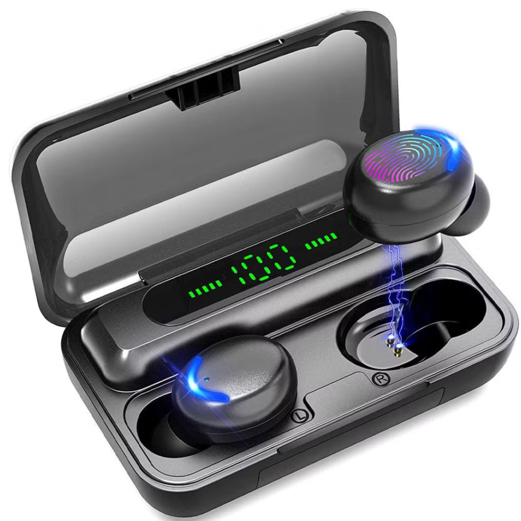 F9 TWS Wireless Earbuds with Power Bank & LCD Display