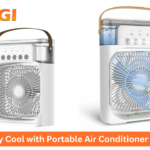 Buy Portable Air Conditioner Fan – USB Mini Cooling Fan with Mist Spray, LED Night Light & Humidifier | Milygi.com